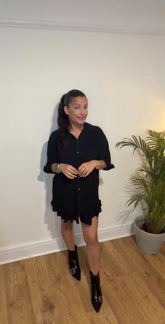 Sage Pleated Dress/Blouse